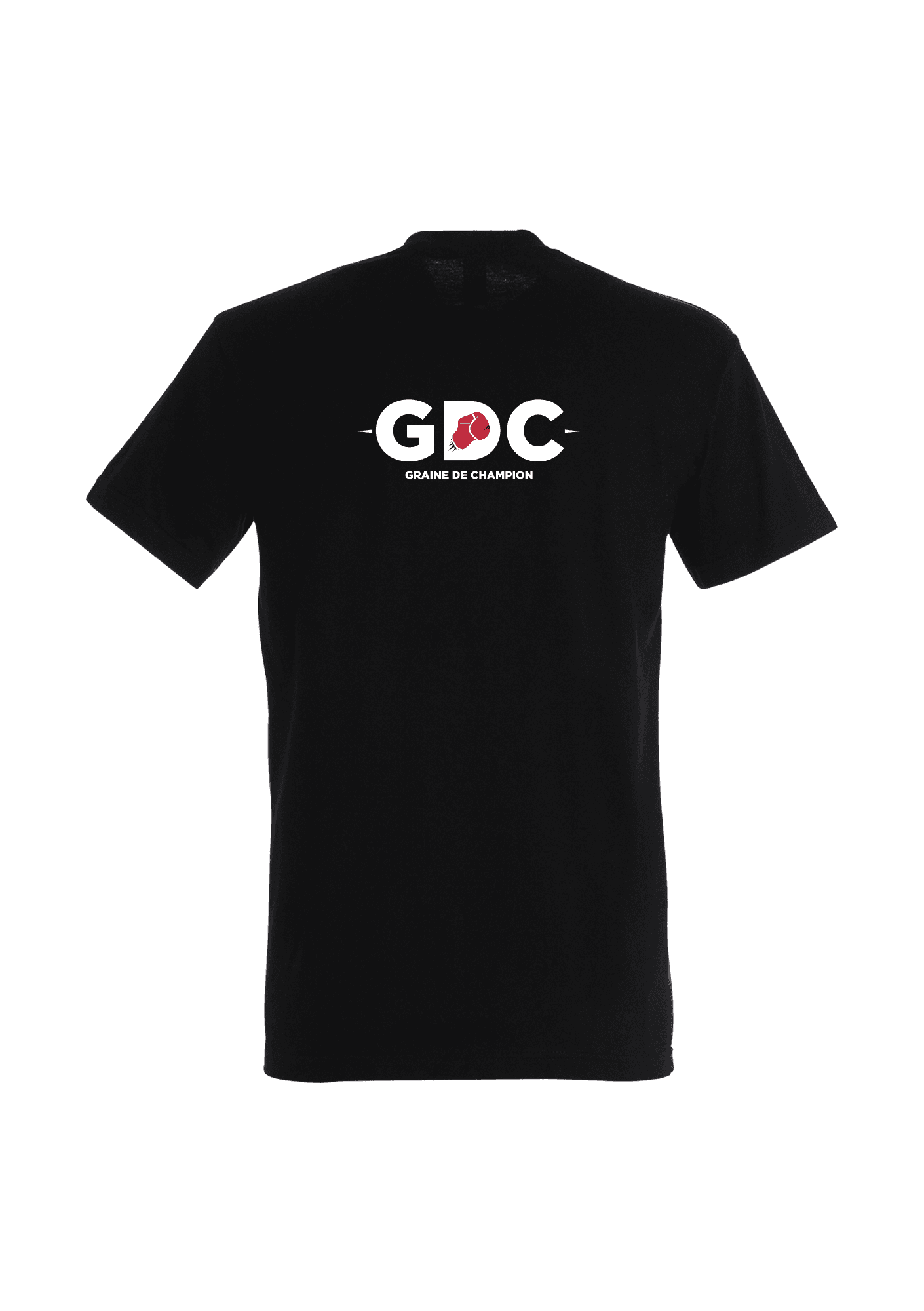 T-shirt Adulte Noir 190G 002 Boxing Club Graine de Champion - GDC02-IMPERIALNOIRDOS