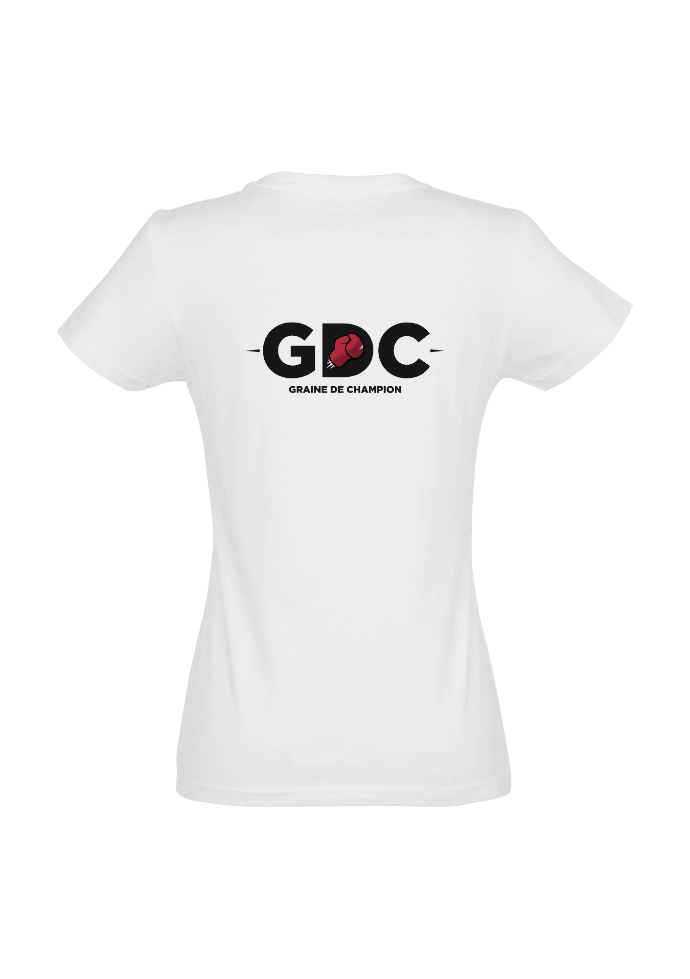 T-shirt Femme Blanc 004 Boxing Club Graine de Champion - GDC04-IMPERIALFEMMEBLANCDOS